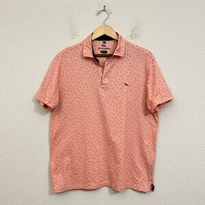 HARMONT & BLAINE Polo Shirt Peach Pink Dandelion Regular Fit Golf Preppy